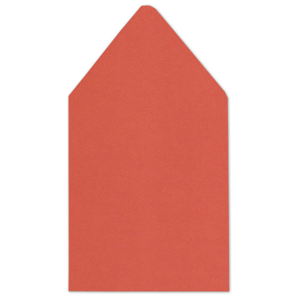6.75 SQ Euro Flap Envelope Liners Tangy Orange