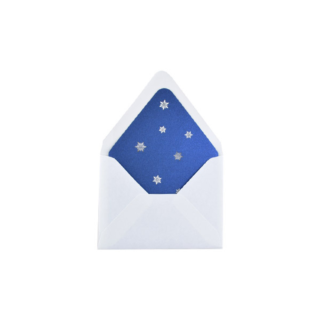 Snowflakes RSVP Laser Envelope Liners