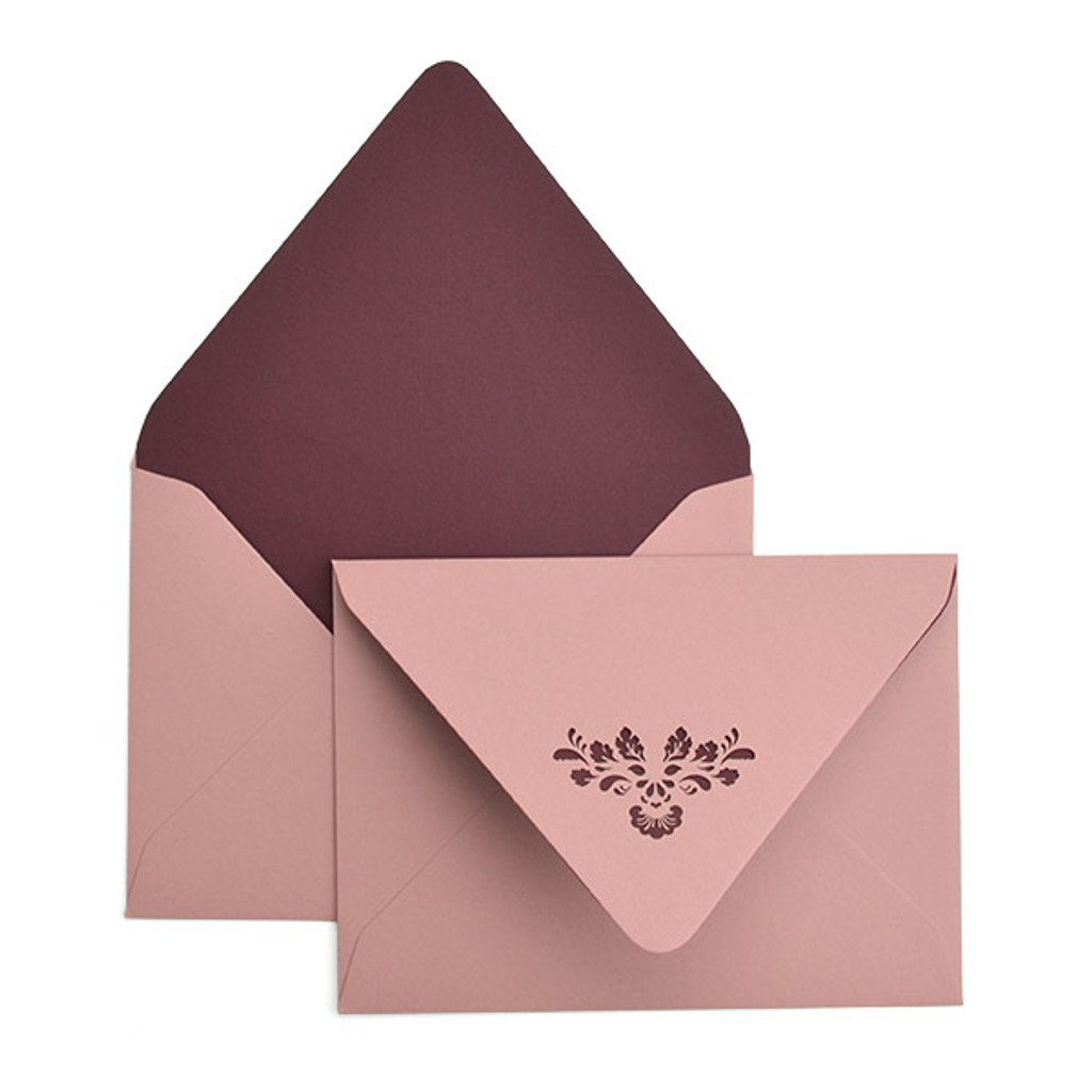 Damask A7 Ungummed Laser Cut Envelope