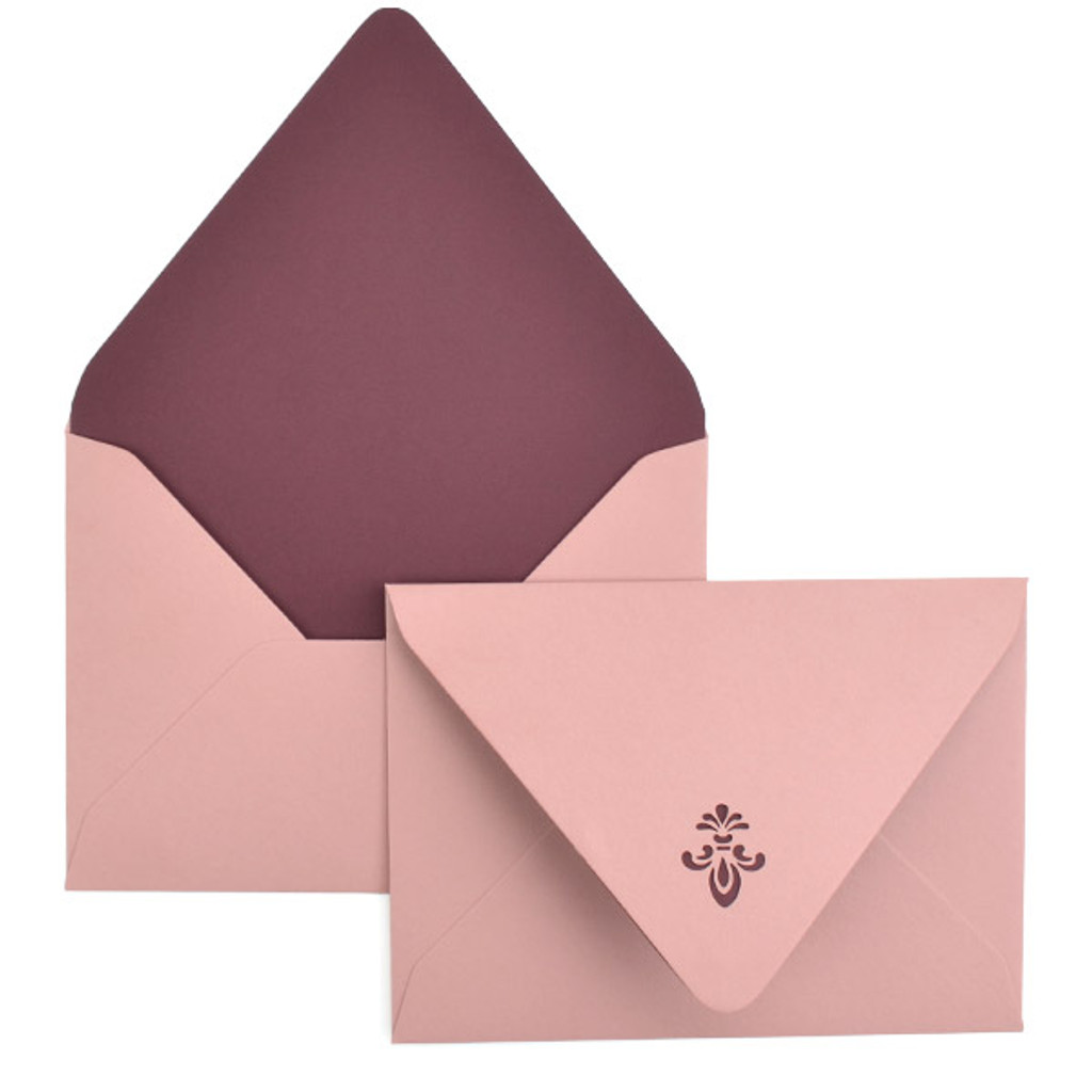 Fleur De Lis A7 Ungummed Laser Cut Envelope