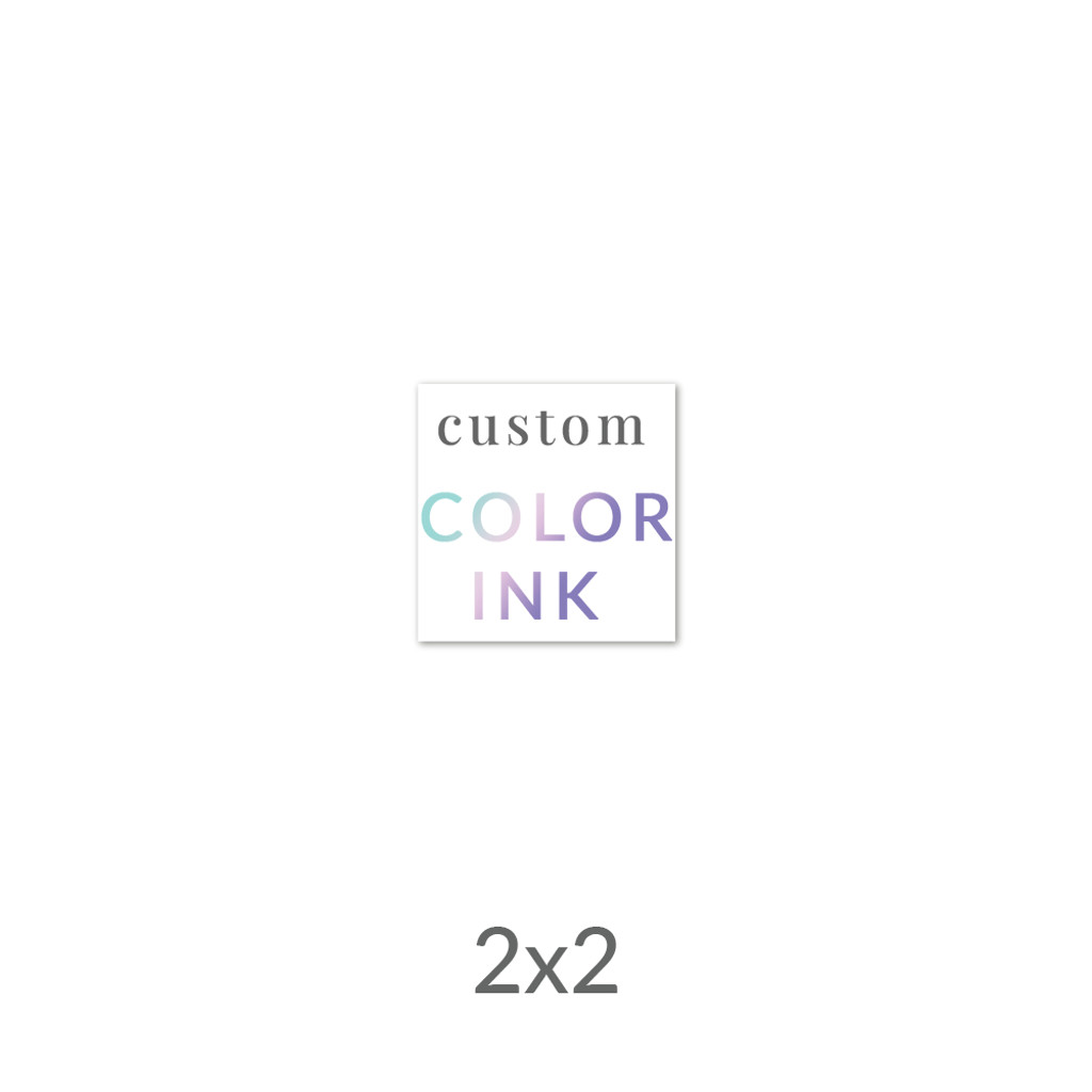 2x2 Printed Card -  Color Ink Upload Your Own Design