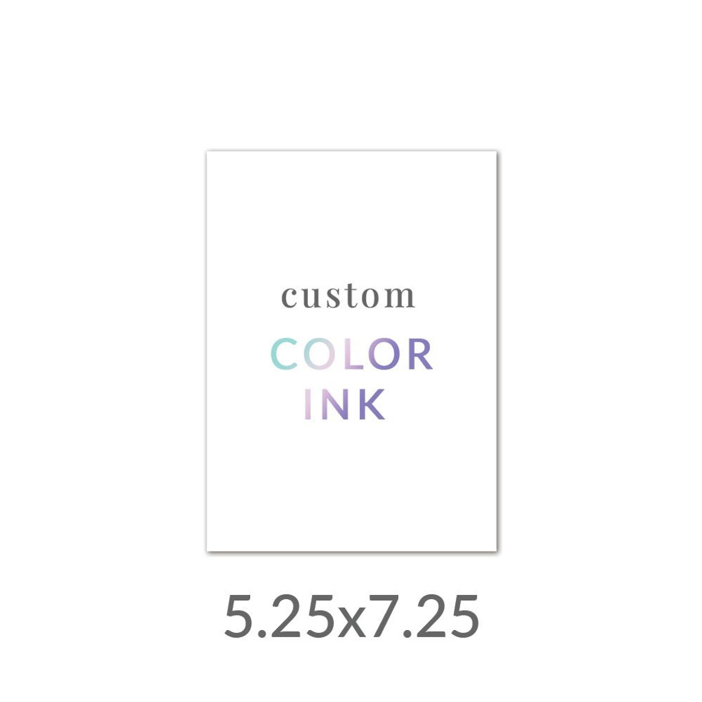 5.25x7.25 Printed Card -  Color Ink Upload Your Own Design