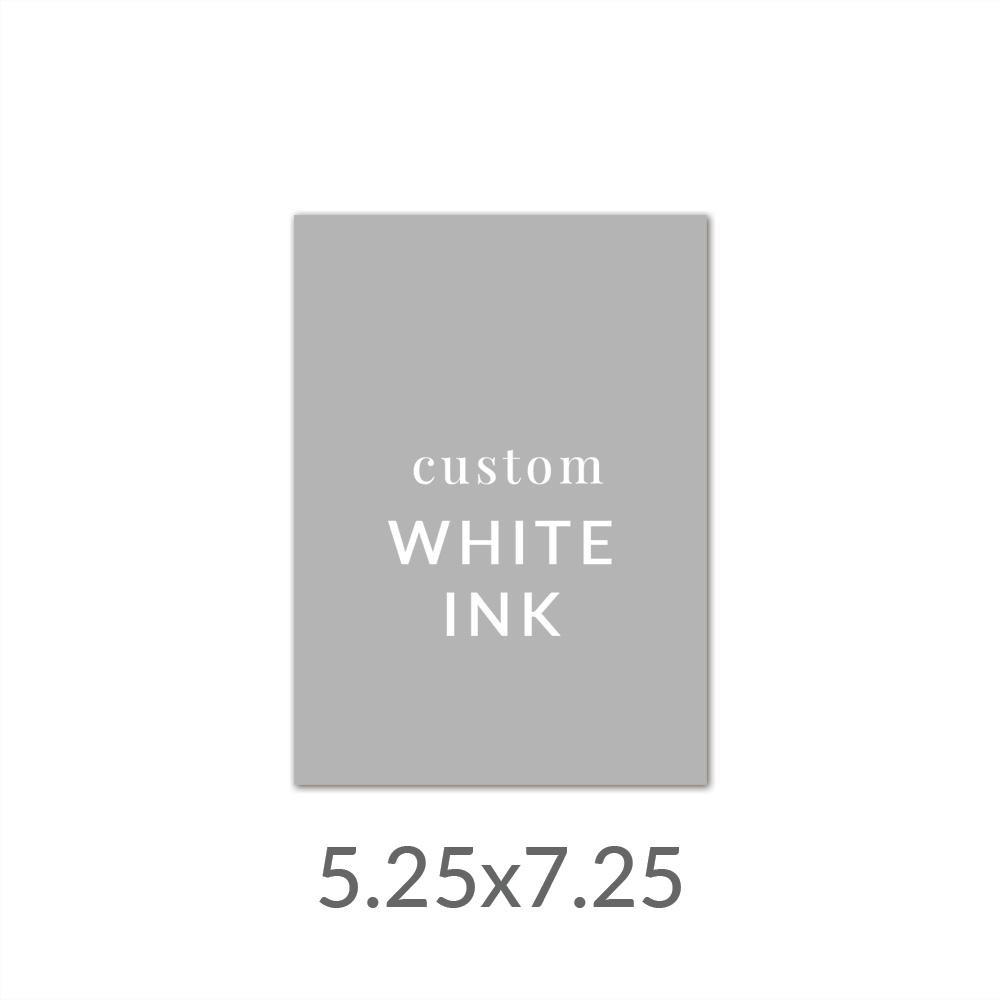 5.25x7.25 Printed Card -  White Ink Upload Your Own Design