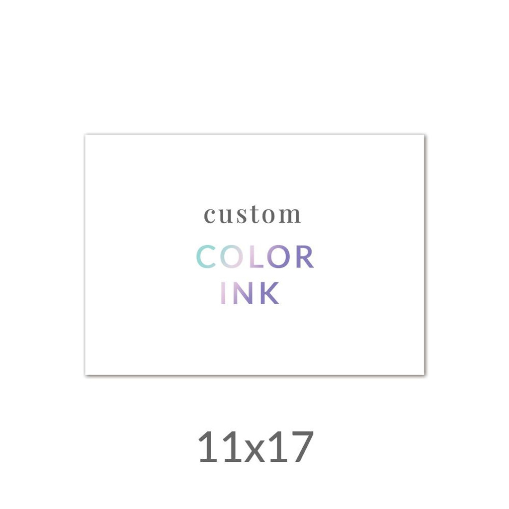 11x17 Printed Card -  Color Ink Upload Your Own Design
