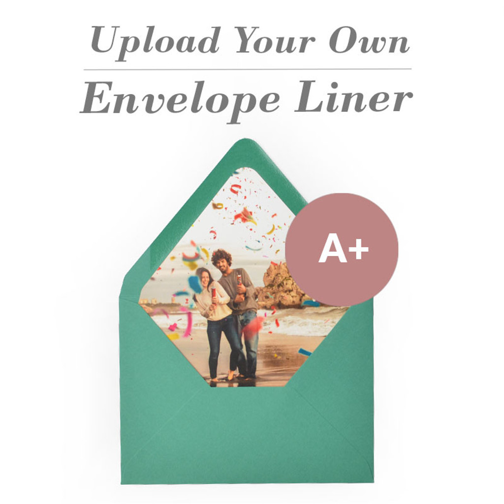 Upload Your Own Design A+ Euro Flap Envelope Liner