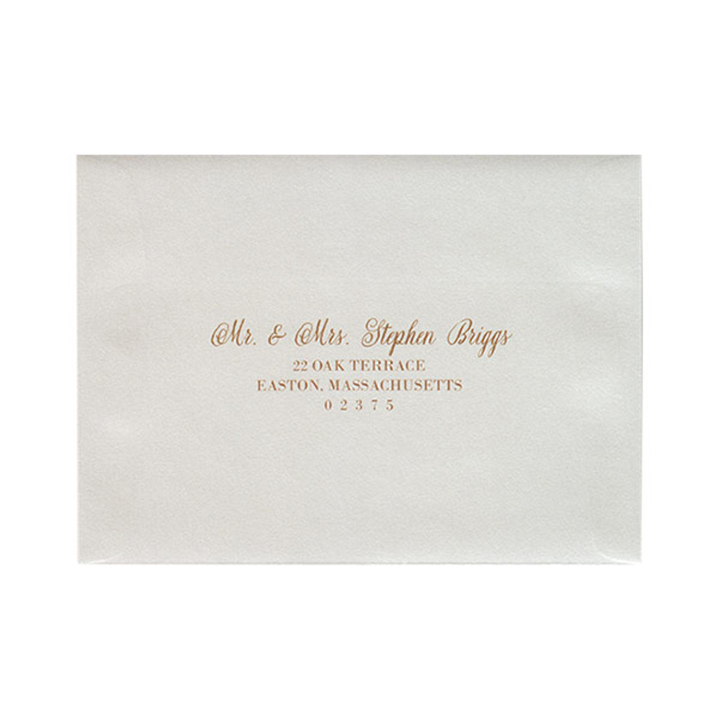 Full Guest Address Color Printed A7 Square Flap Envelopes