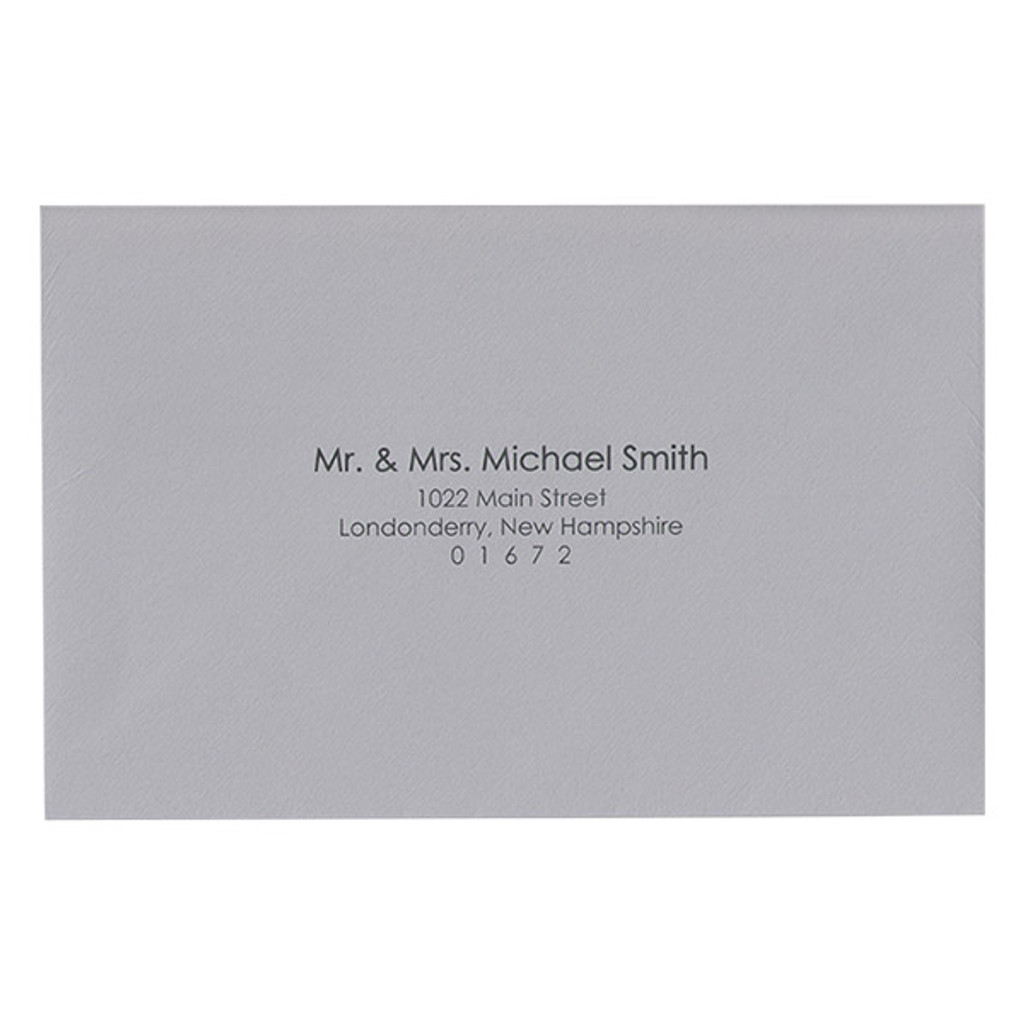 Full Guest Address
  Black Ink Printed A9 Euro Flap Envelopes