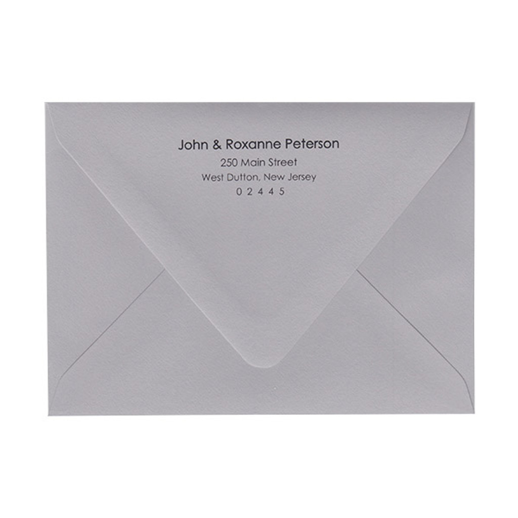 Return Address
  Black Ink Printed Outer A7.5 Euro Flap Envelopes