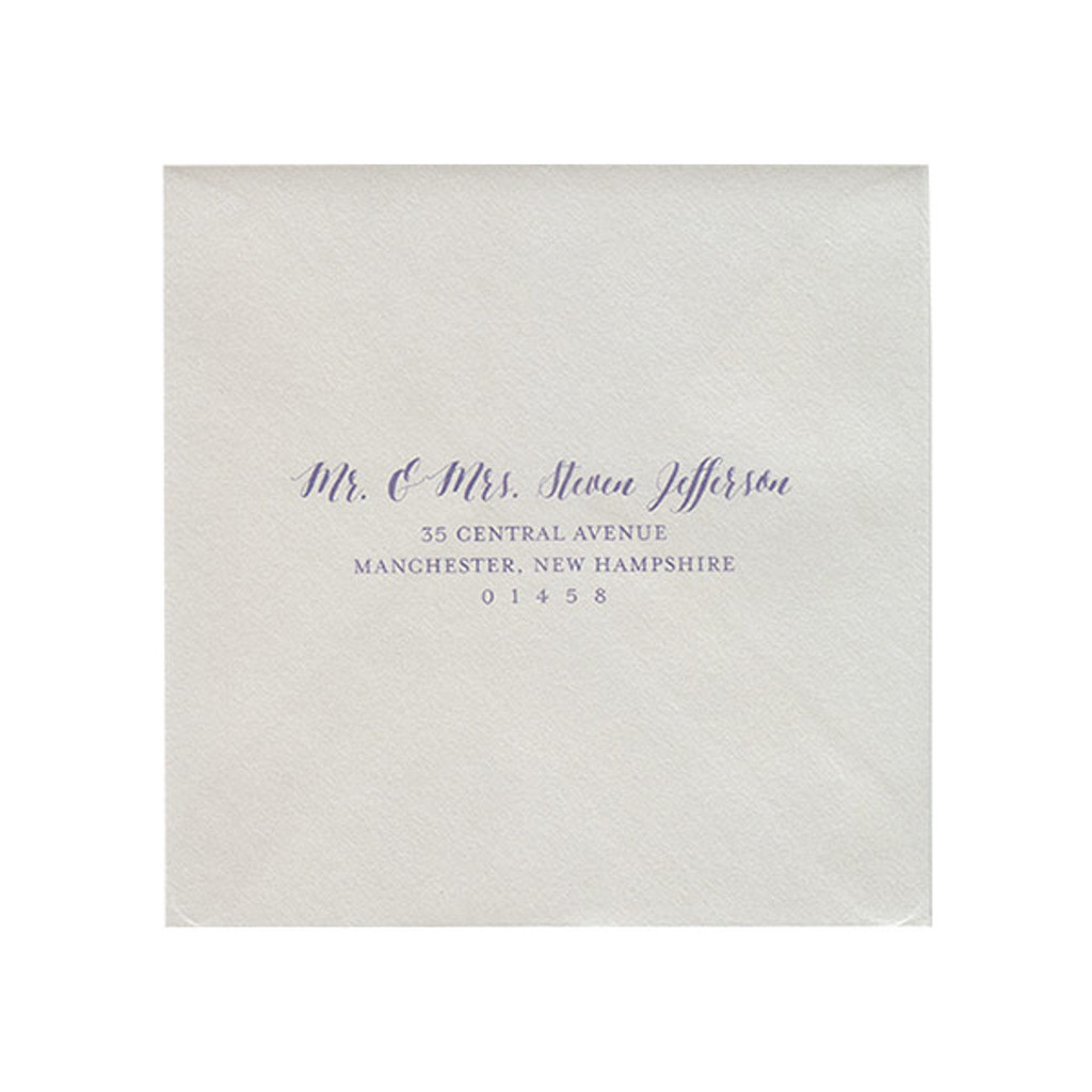 Full Guest Address Color Printed 6 1/2 Euro Flap Envelopes