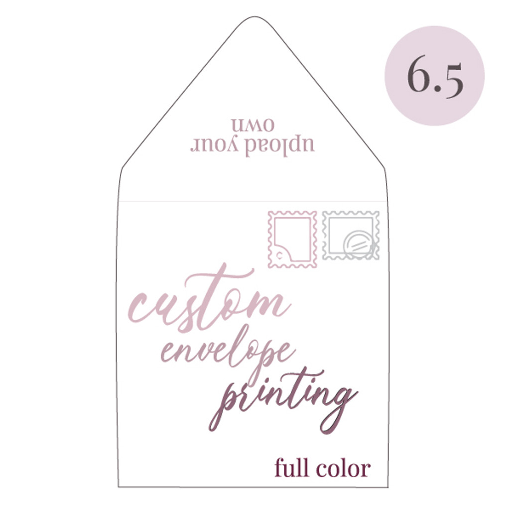 You Format  Color Ink Printed 6.5 SQ Euro Flap You Format