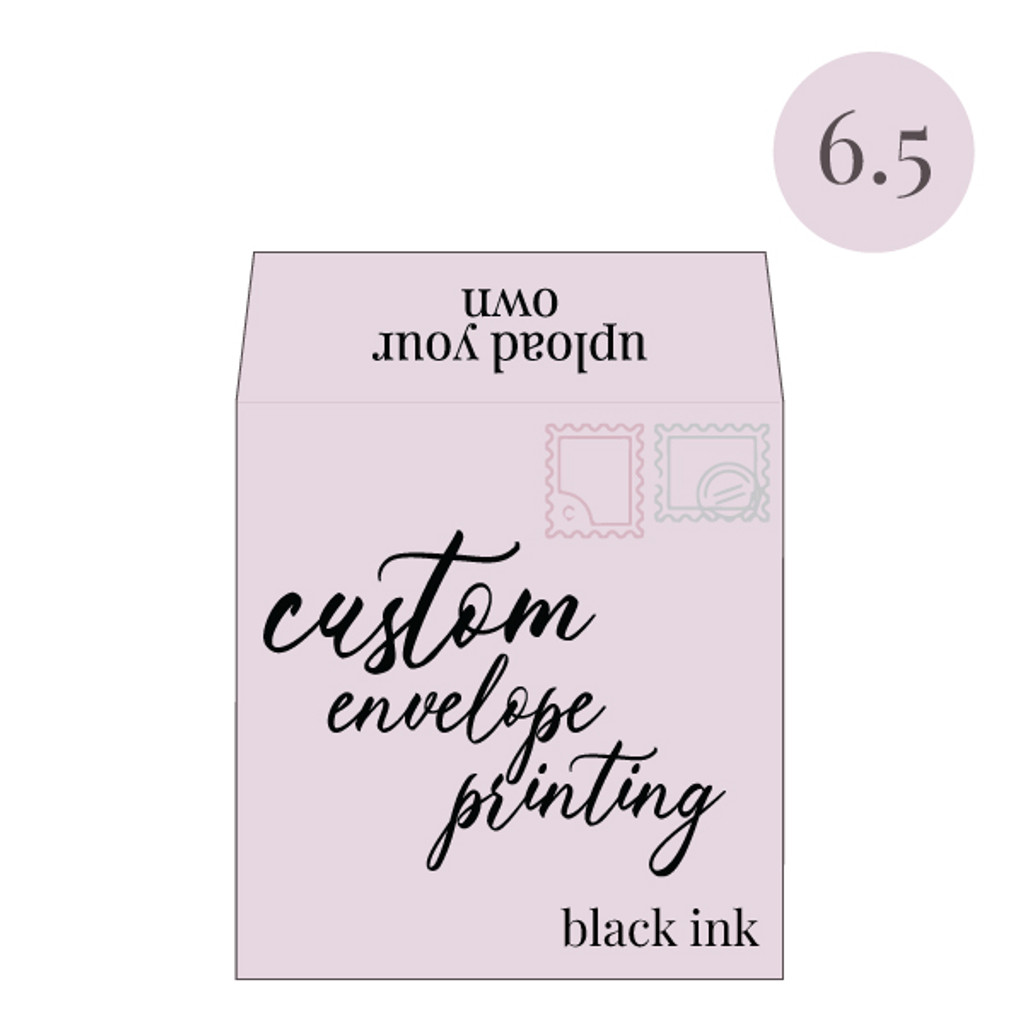 You Format  Black Ink Printed 6.5 SQ Square Flap You Format