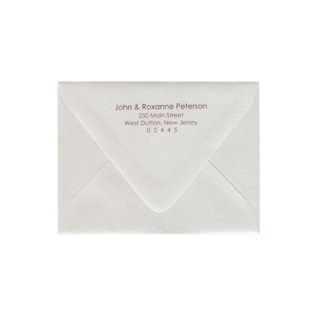 Return Address Color Printed A2 Euro Flap Envelopes