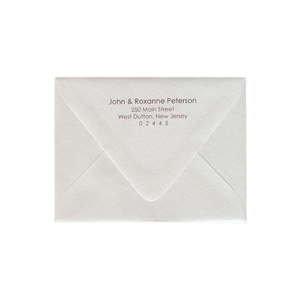 Return Address Color Printed A2 Euro Flap Envelopes