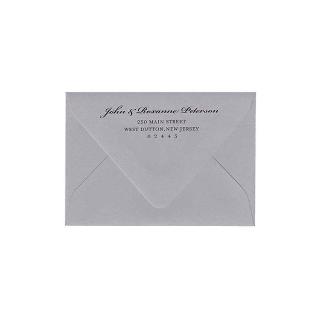Return Address
  Black Ink Printed RSVP Euro Flap Envelopes