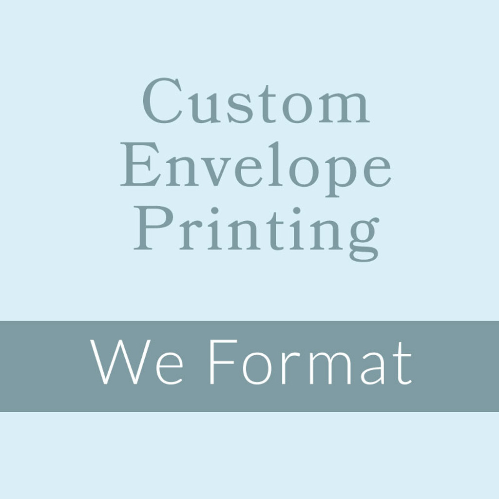 We Format  Color Ink Printed RSVP Euro Flap We Format