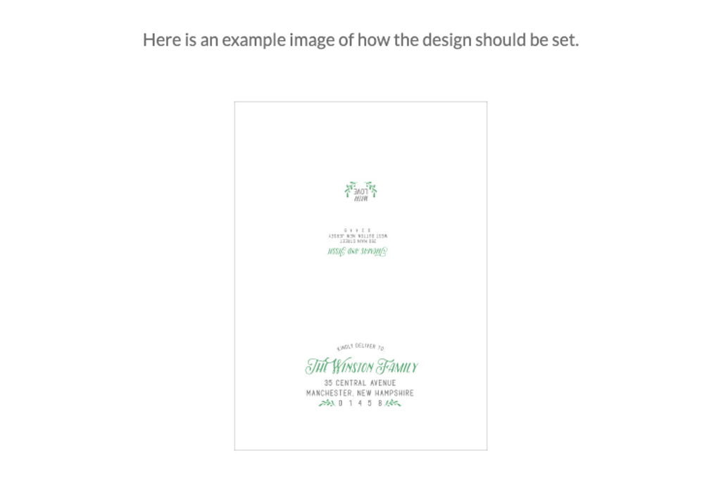 You Format  White Ink Printed RSVP Euro Flap You Format