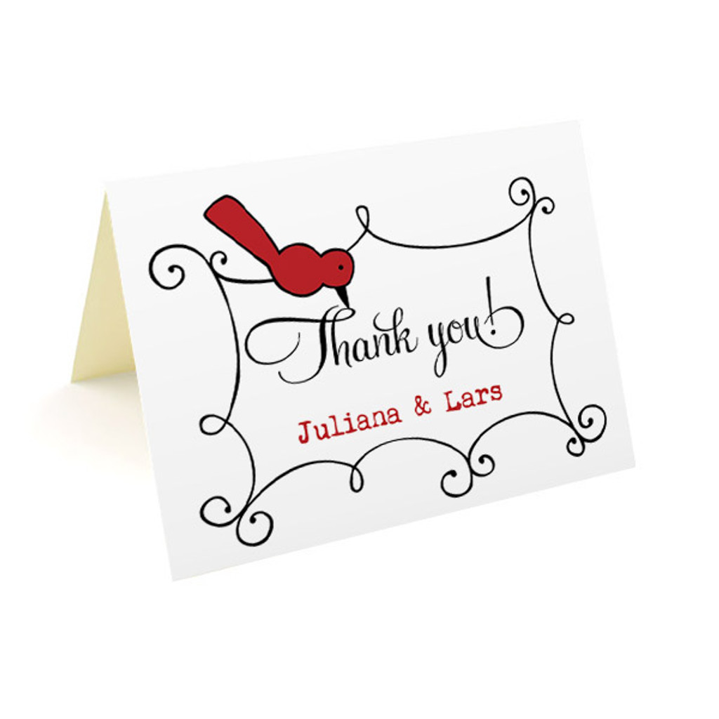 Thank You Cards  3.5x5 Sparrow