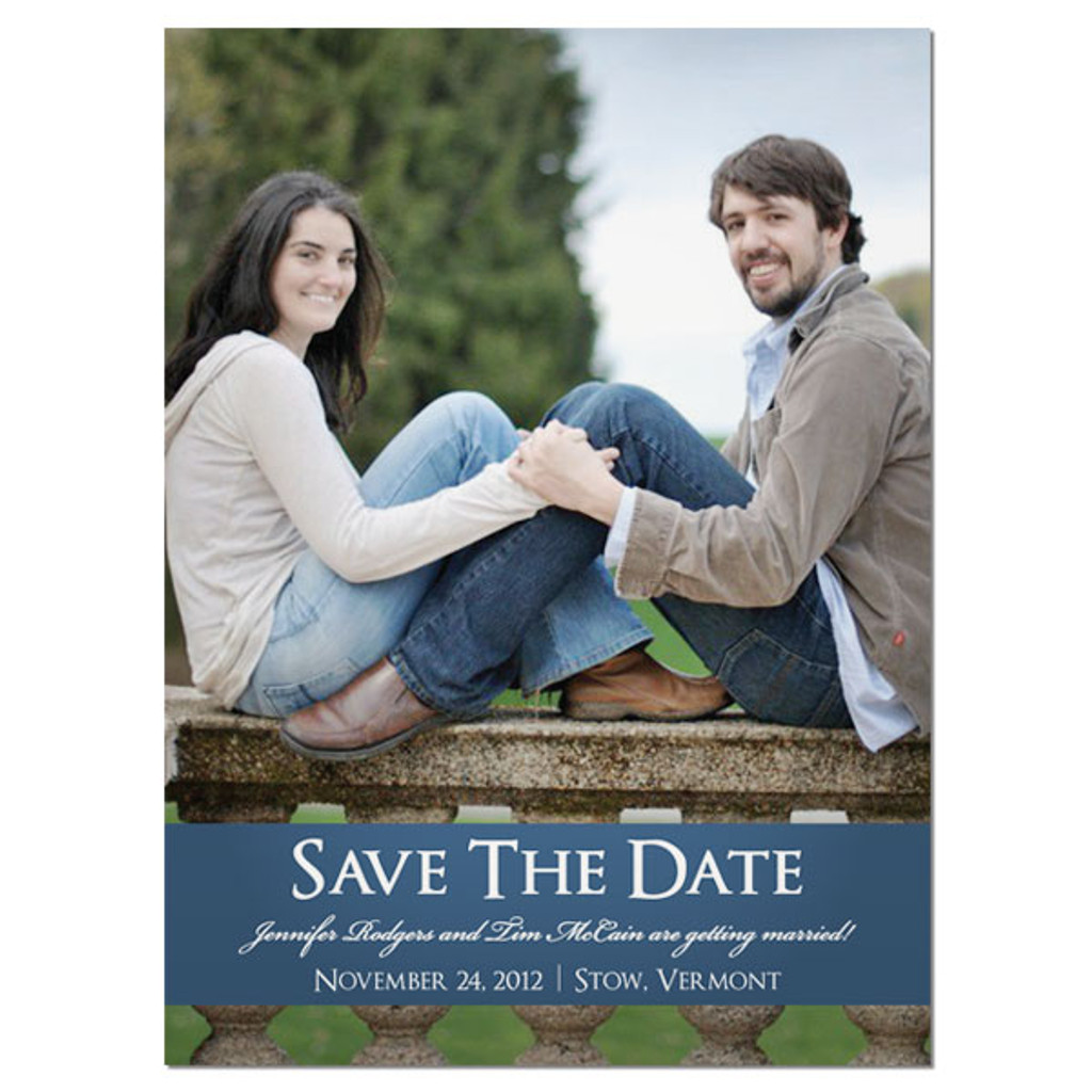 Color Photo Stripe - Save The Date