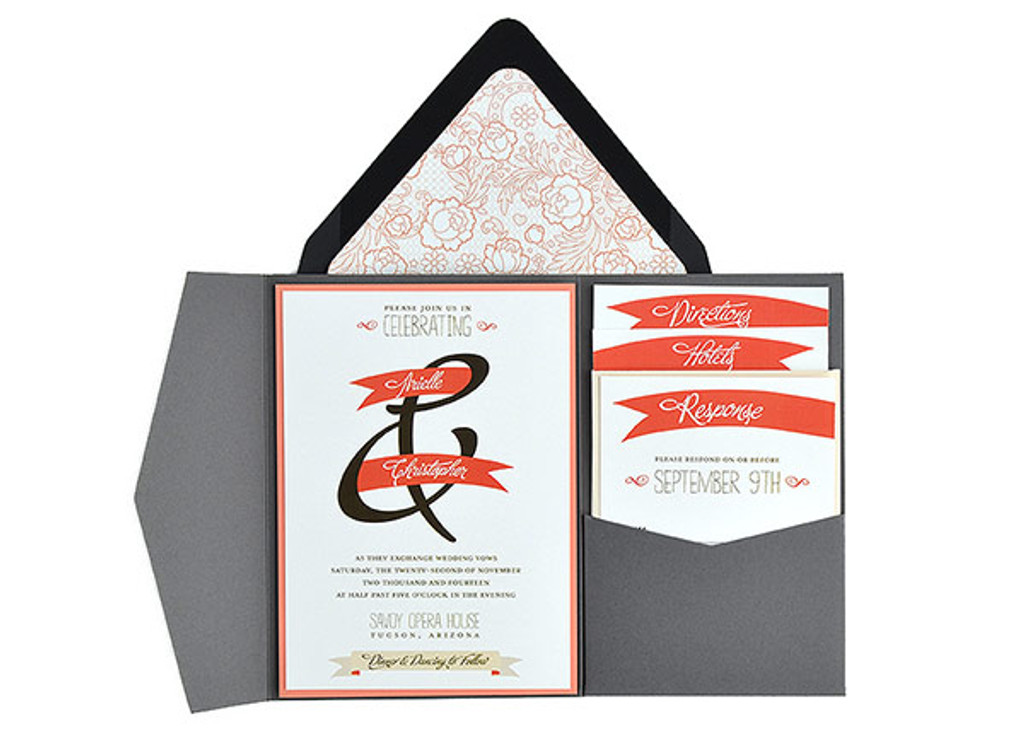 Banner of Love - Free Wedding Invitation 5x7 Template Suite