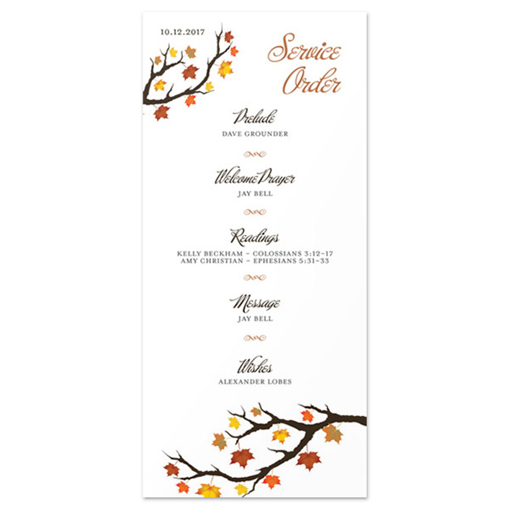 Fall Leaves - Program