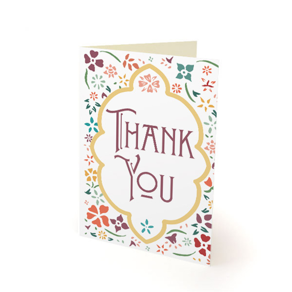 Flower Tin - Thank You Cards