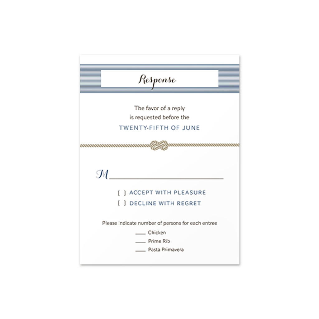 Tie the Knot - RSVP Card (A2)