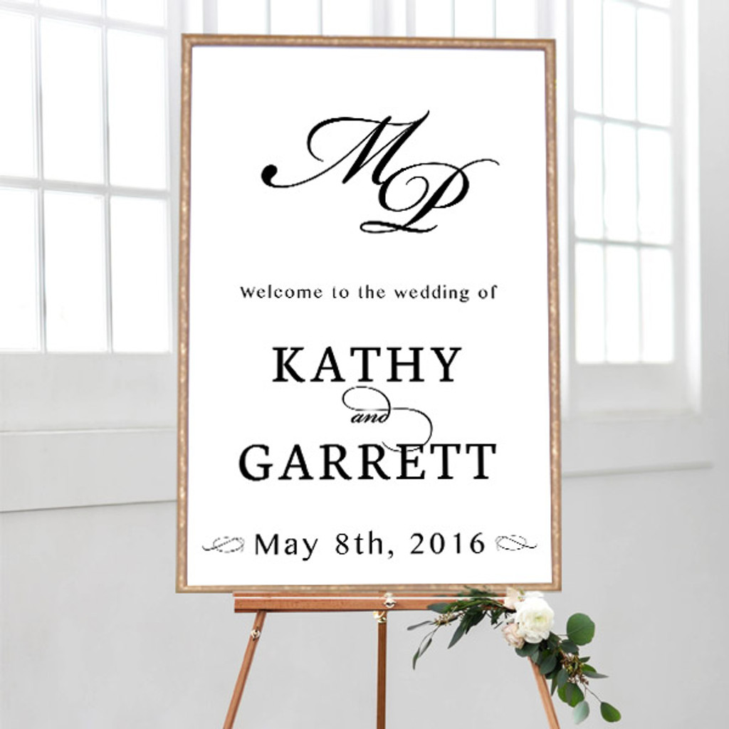 Wedding Welcome Classy - Wedding Sign (24x36)