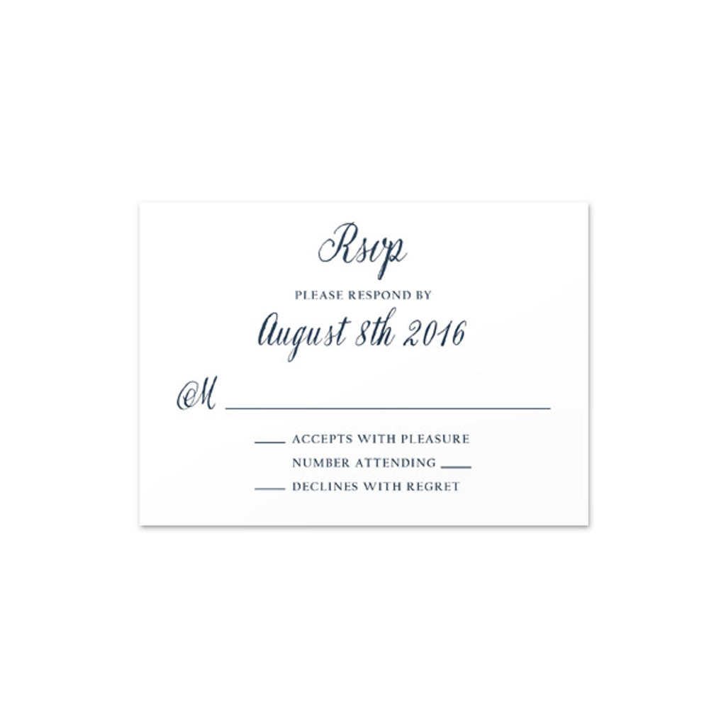 Lace - RSVP Card (3.5"x5") Landscape