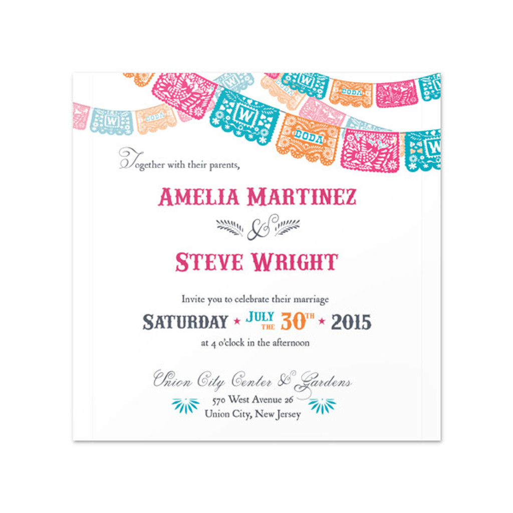 Fiesta - Invitation Card (5.625" x 5.625")