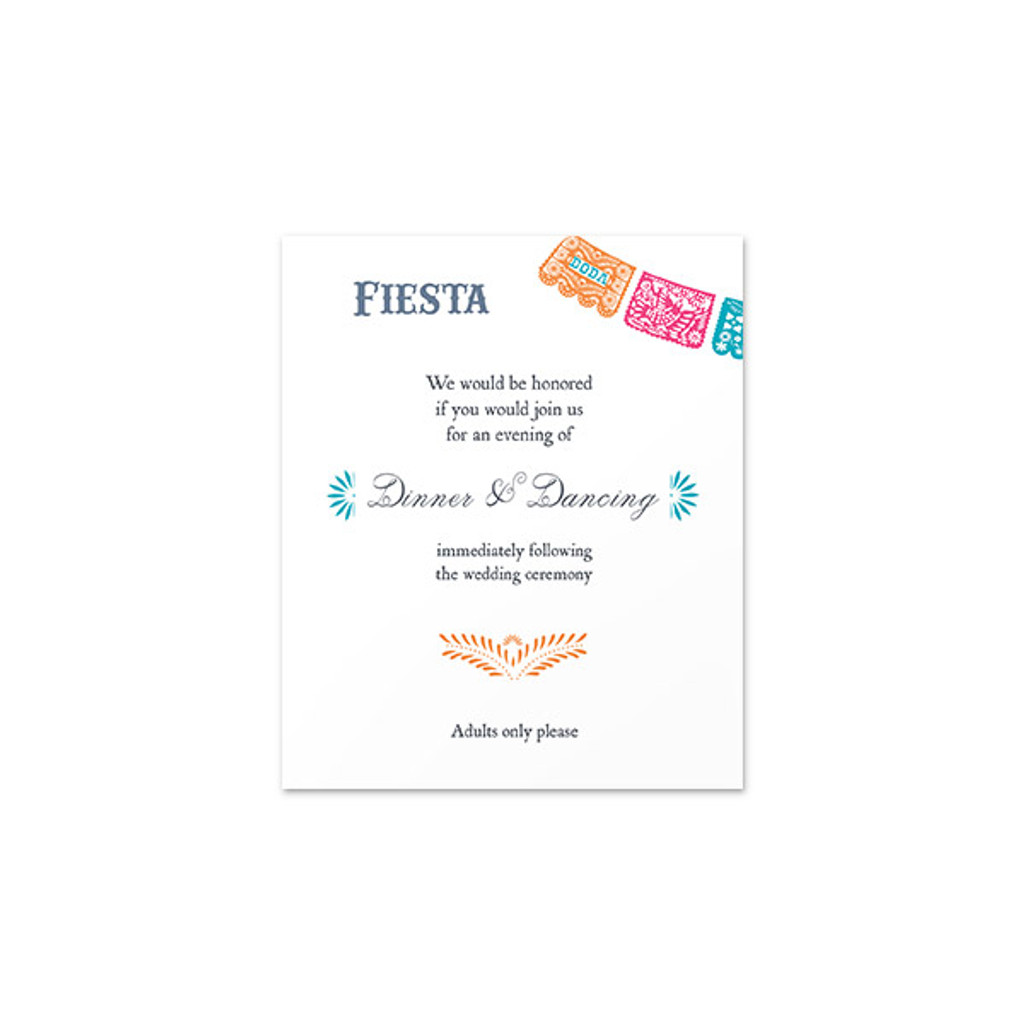 Fiesta - Reception Insert (3.5"x4.25")
