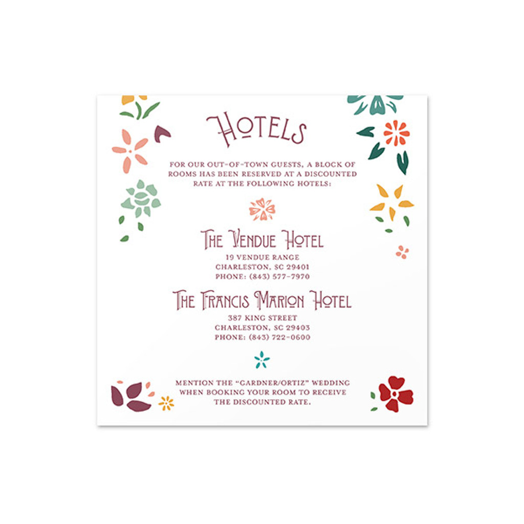 Flower Tin - Accommodations Insert (5" x 5")