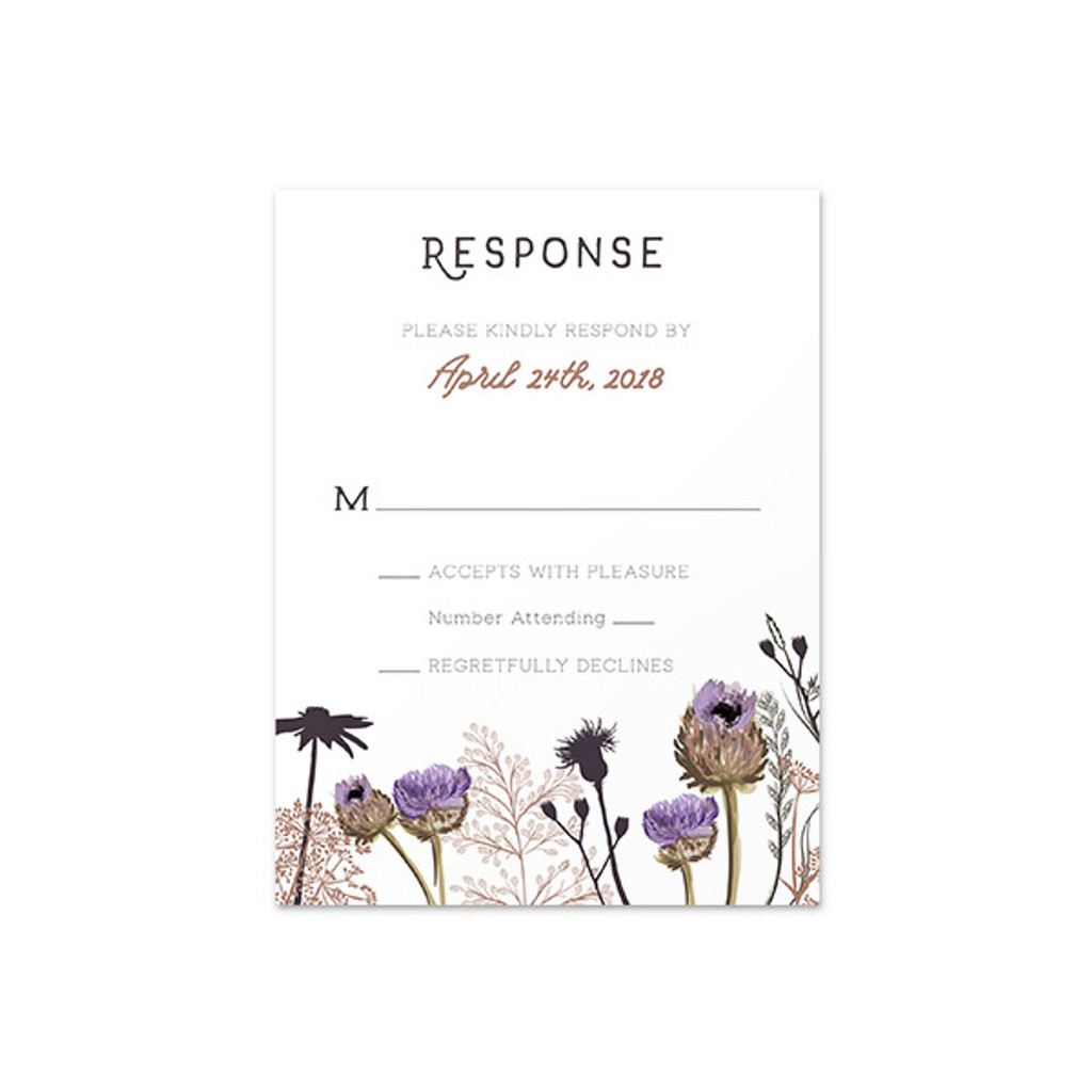 Wildflowers - RSVP Card (A2)