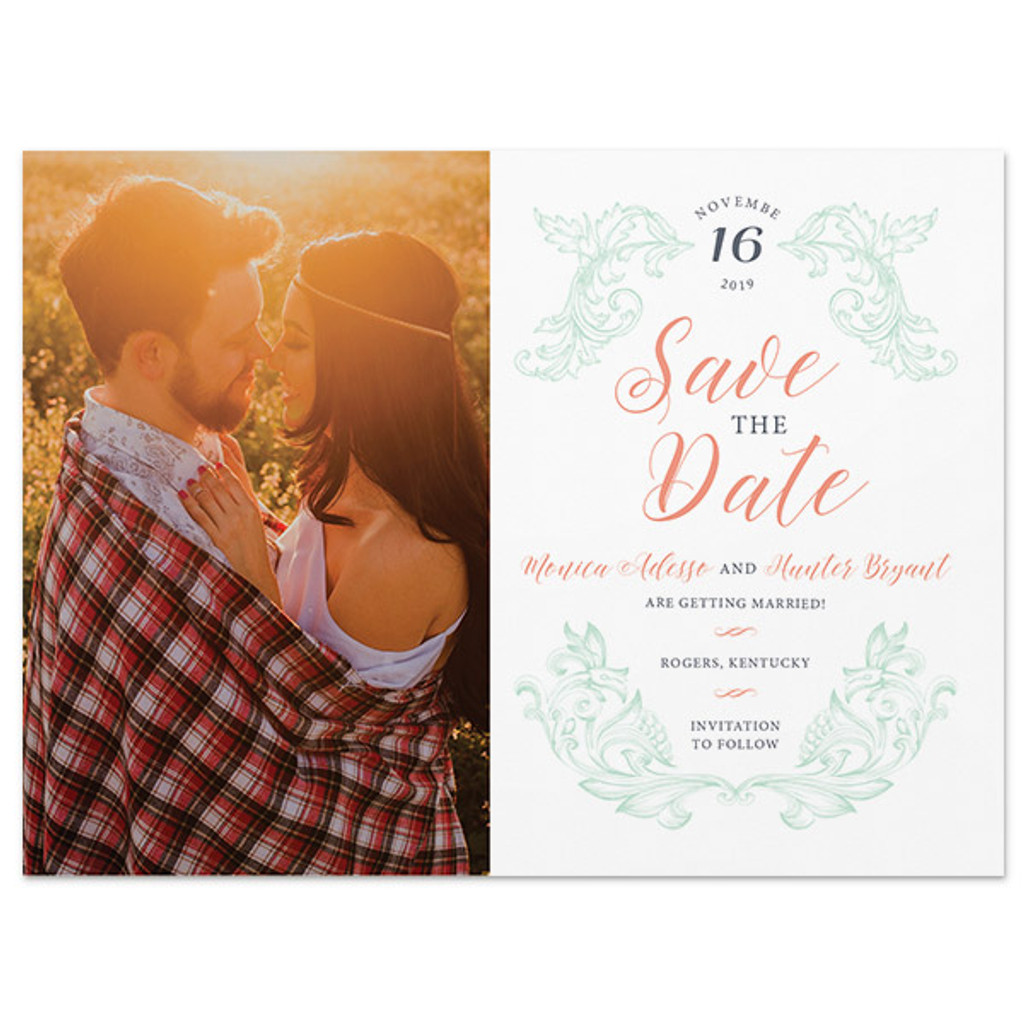 Wedding Wreath - Photo Save The Date