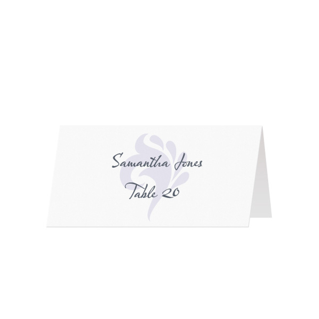 SWIRL - Custom Folded Place Cards (25 Pack)