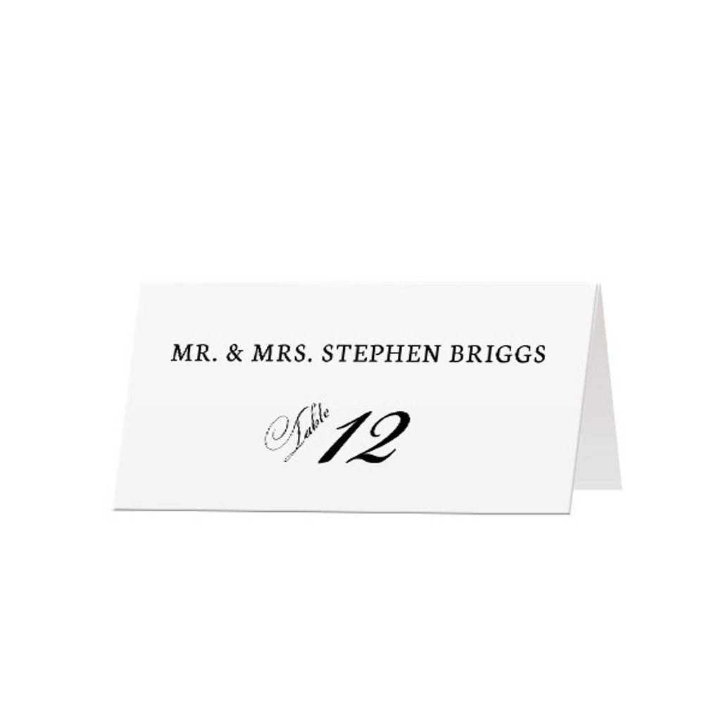 Classy - Custom Folded Place Cards (25 Pack)