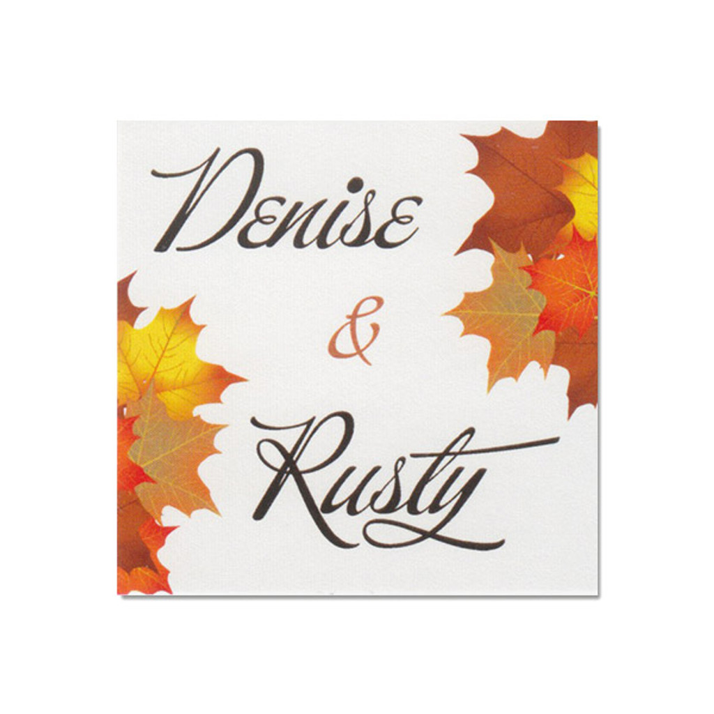 Fall Leaves - 2x2 Monograms  20 Count