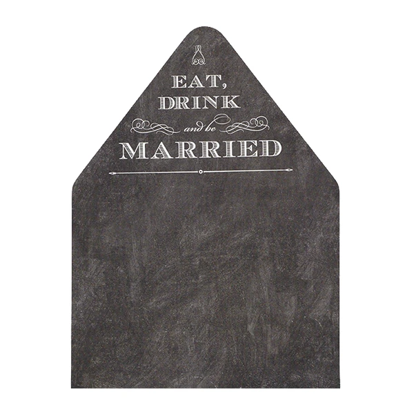 Elegant Chalkboard Envelope Liner