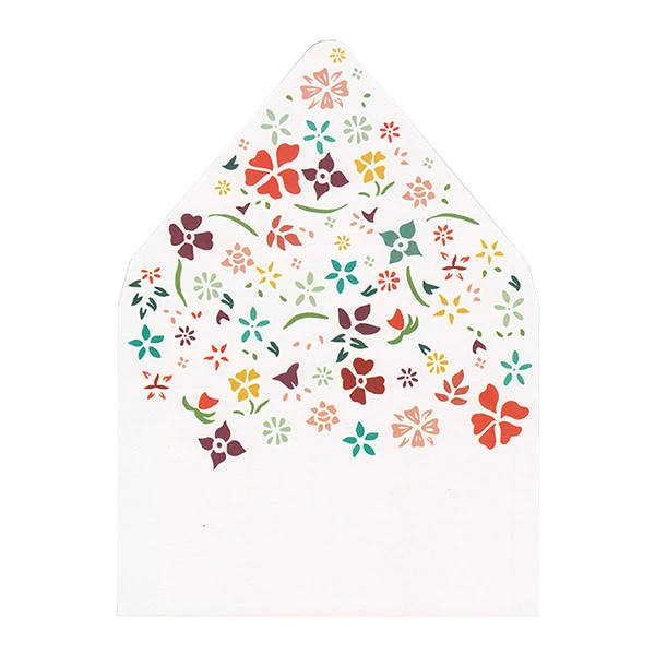 Flower Tin Envelope Liner