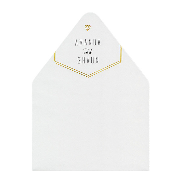 Gold Lines Envelope Liner