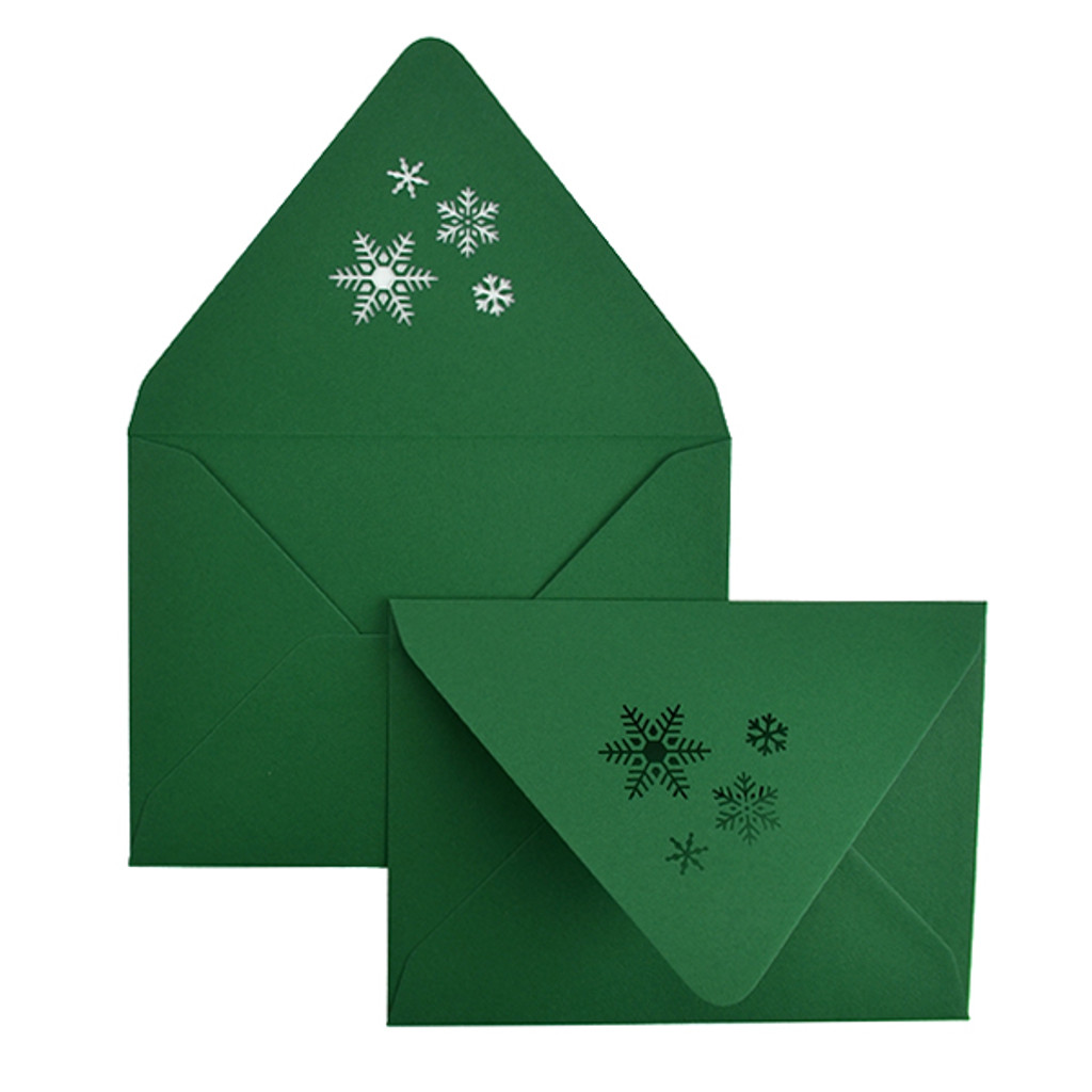 Snow Flakes A7 Inner Laser Cut Envelope