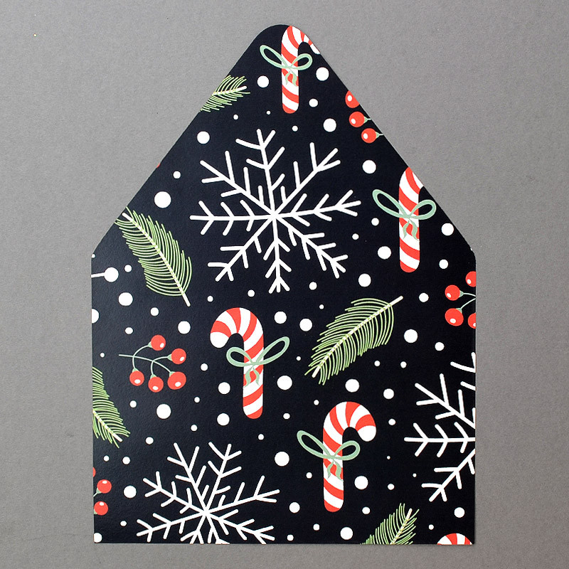 Candy Cane Dream - Holiday Envelope Liner
