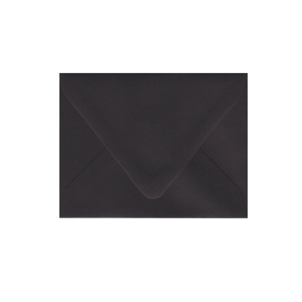 Imperfect A2 Euro Flap Ebony Black Envelope - Size Variation