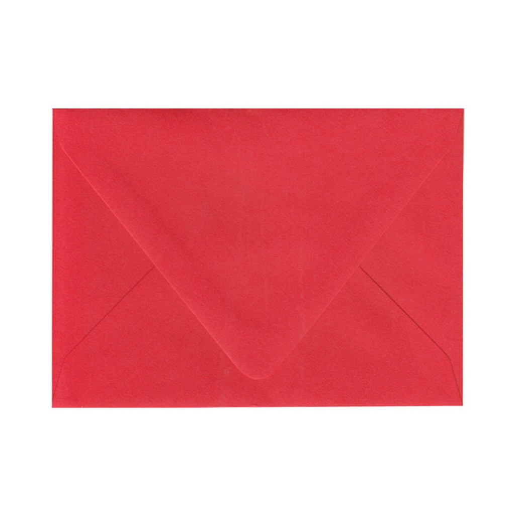 Bright Red - Imperfect A7 Envelope (Euro Flap)