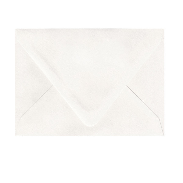 Imperfect A7.5 Euro Flap Snow White Envelope - Surface Texture