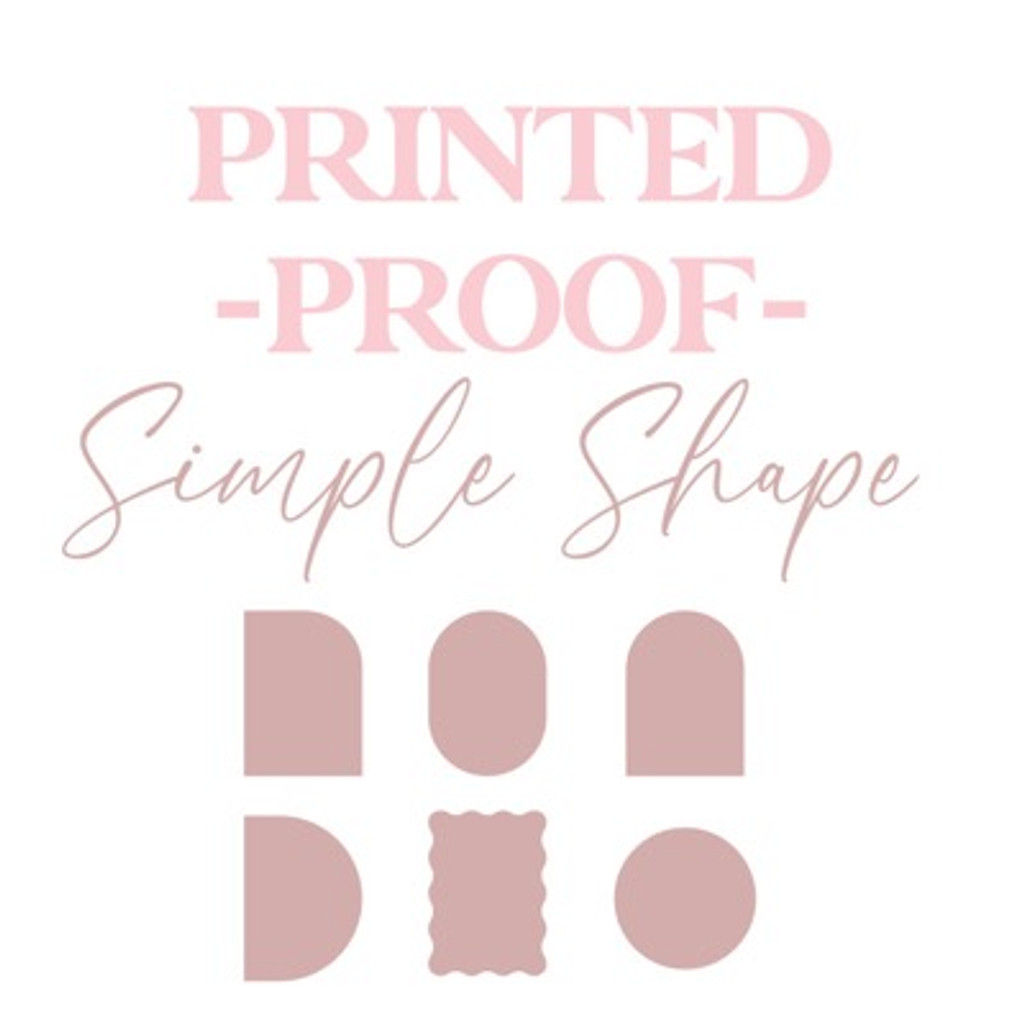 PROOF - Simple Shape Card Printing - Arches, Waves, or Circles