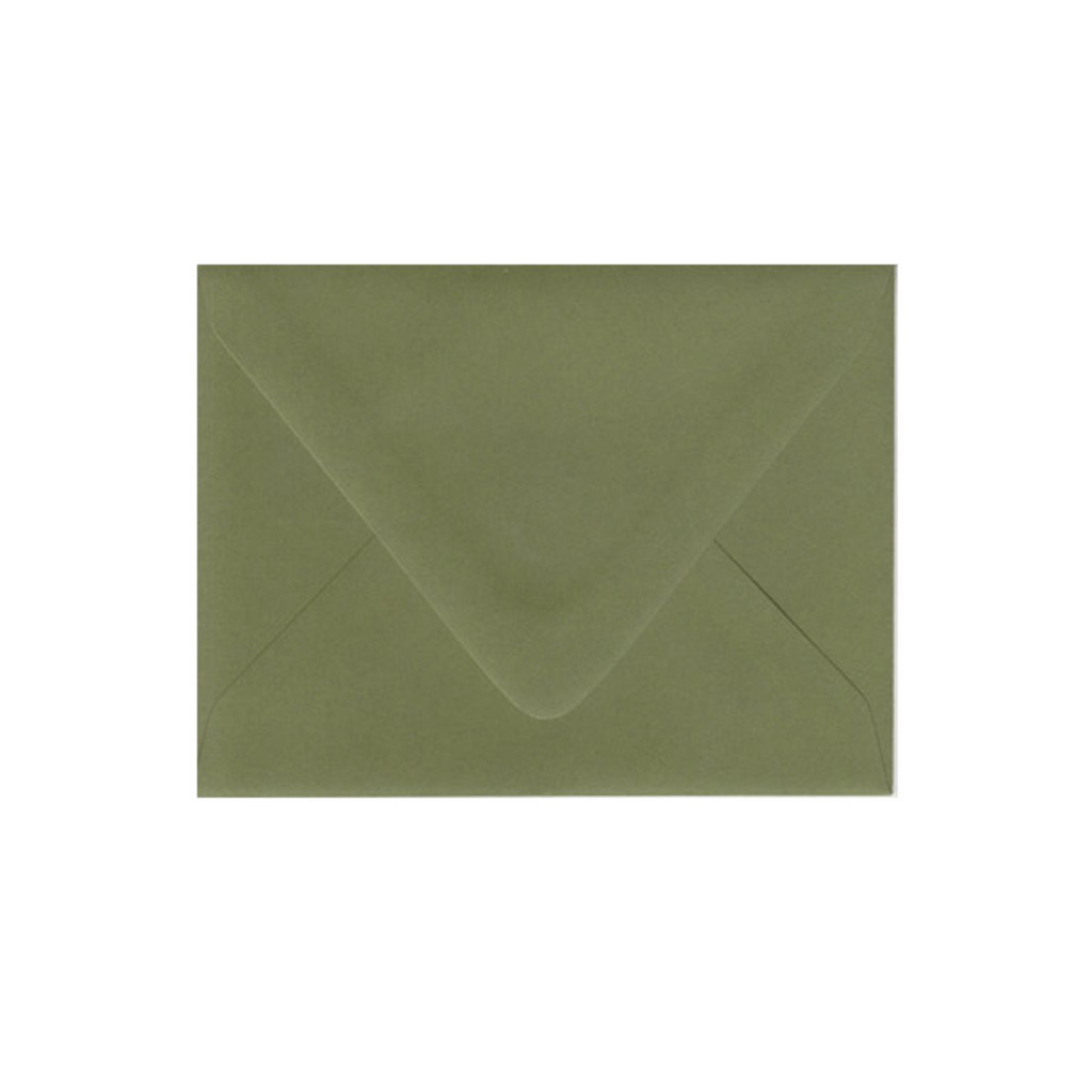 A2 Euro Flap Moss Envelope