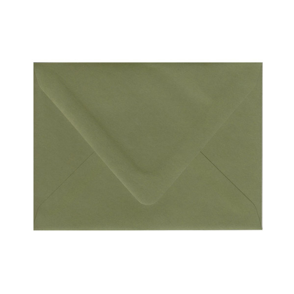 A6 Euro Flap Moss Envelope