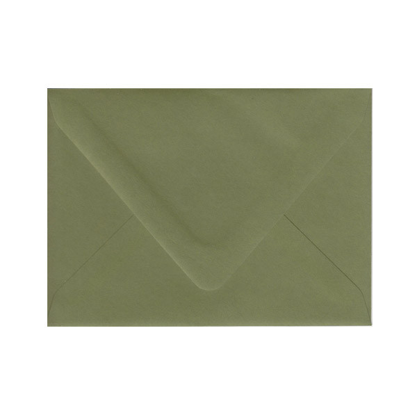 A6 Euro Flap Moss Envelope