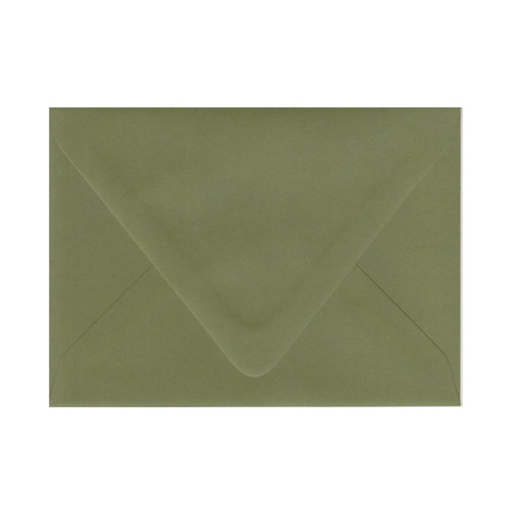 A7 Euro Flap Moss Envelope