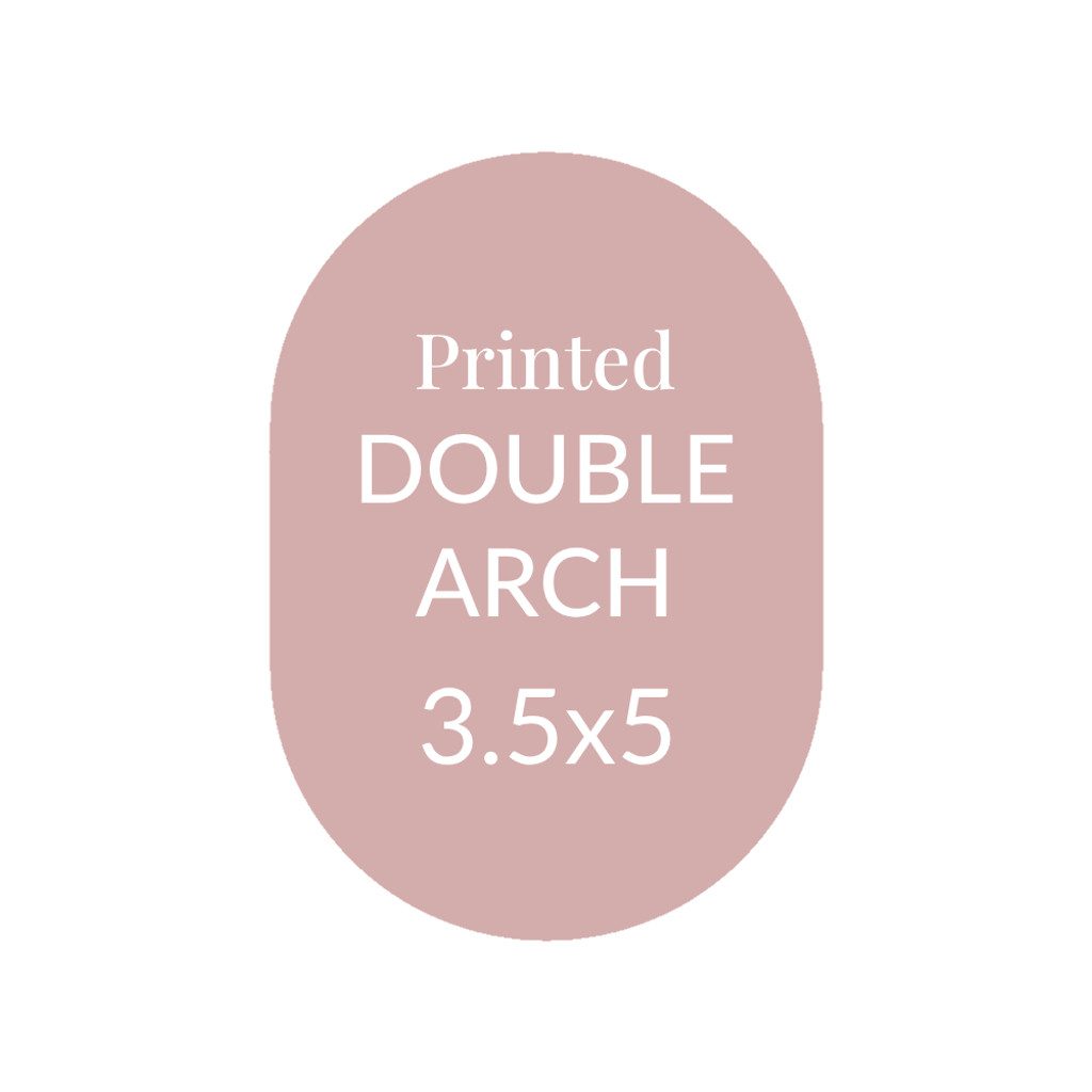 3.5x5 Double Arch - Simple Shape Card Printing